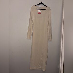 NSR Cream Long Sleeve Dress
